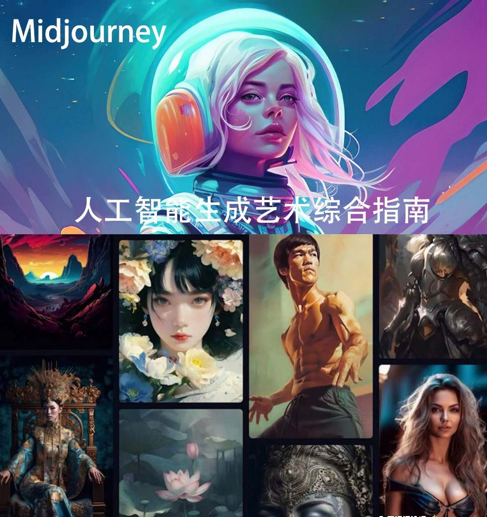 Midjourney AI人工智能创建和销售令人惊叹的海报教程-AI资源导航站