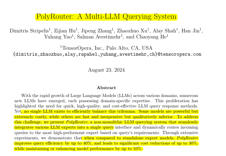 PolyRouter：AI 调度员为你砍掉30%大模型成本！-AI资源导航站