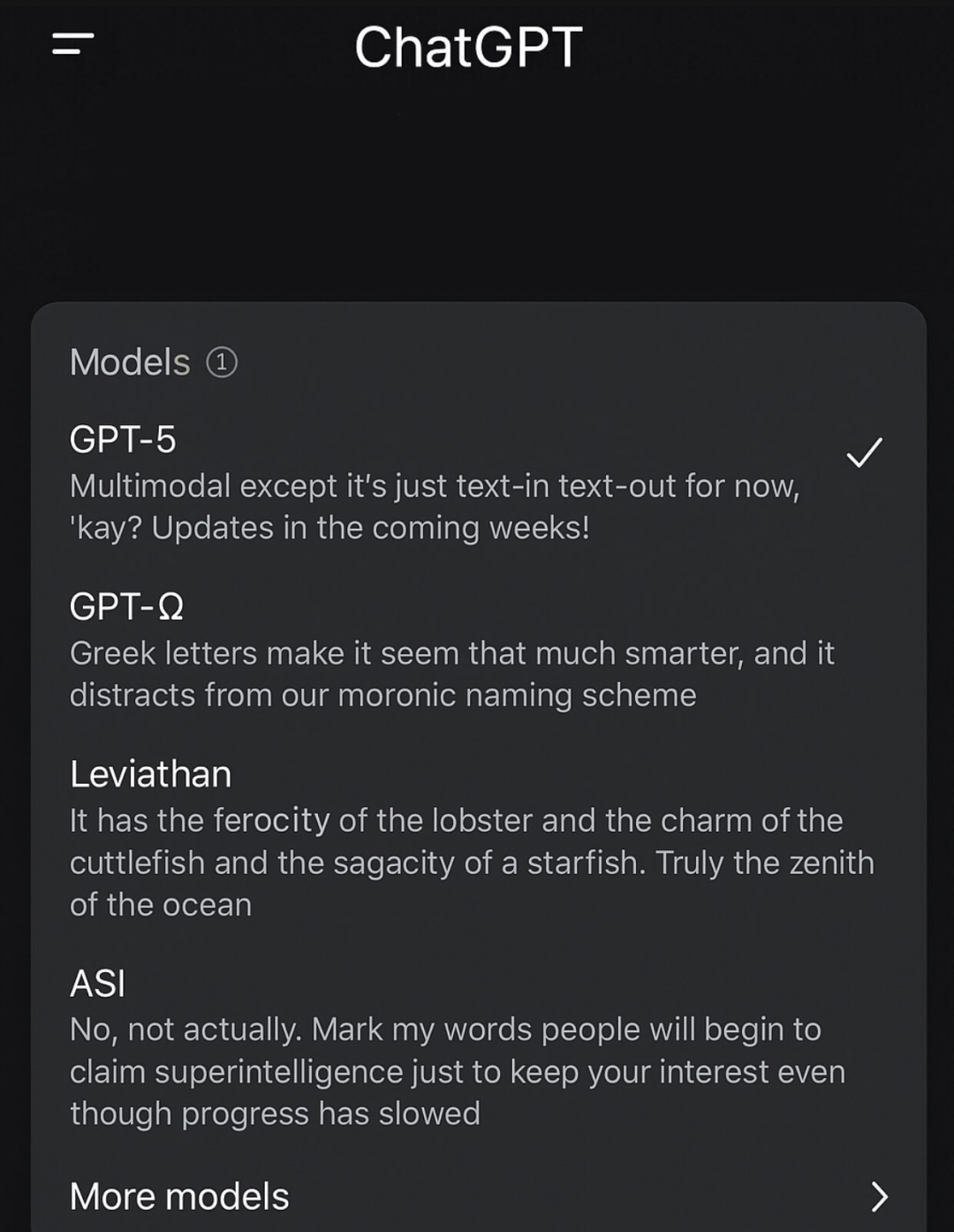 全网疯传GPT-5泄露！首次统一GPT和o系列，编程实测demo抢先曝光，下周发布？-AI资源导航站