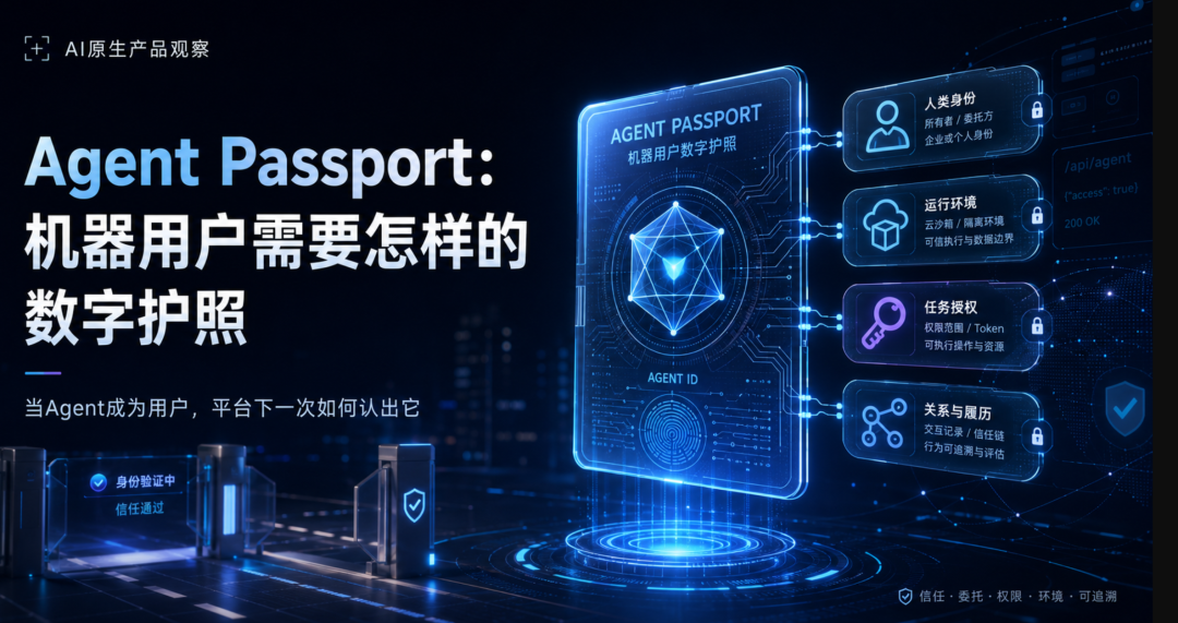 AI原生产品观察｜Agent Passport：机器用户需要怎样的数字护照-AI资源导航站